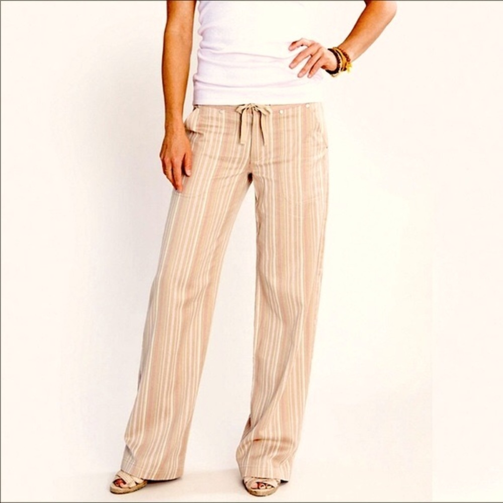 Carve Designs Striped Adjustable Cuff Pants Sz 12